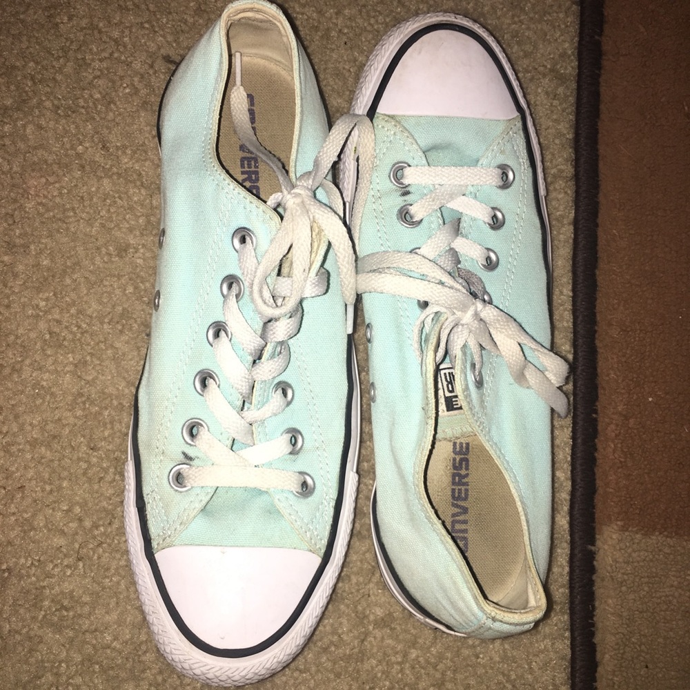Blue Converse. Can be cleaned